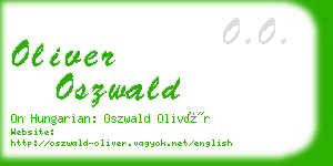 oliver oszwald business card